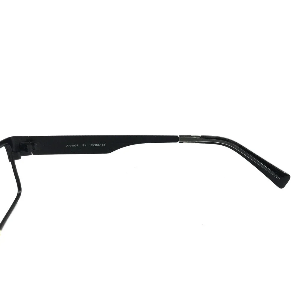 Alberto Romani Eyeglasses Frames AR4001 BK Matte Black Rectangle 53-18-140